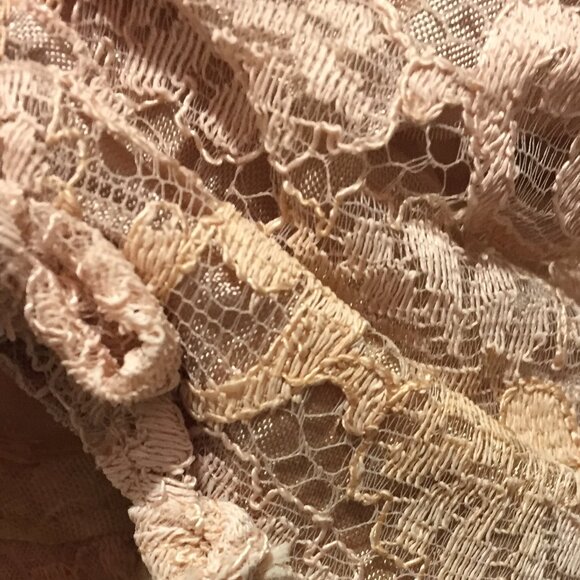 VINTAGE BLUE BELLE MIDI LACE DRESS SIZE M - Picture 7 of 8